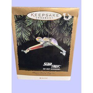 Hallmark Star Trek Klingon Bird Of Prey Ornament 1994 Flickering Lights Magic